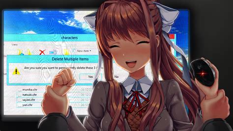 No Delet Bad Monika Bad Ddlc