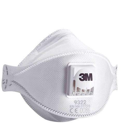 Protege frente a tipos venenosos y perjudiciales de polvo, humo y. Máscara p/Partículas 3M 9322 P2 c/Válvula | GlobalSilva, Lda