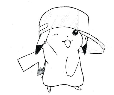 Pikachu Simple Drawing Free Download On Clipartmag