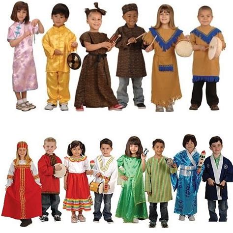 Set Of 14 Costumes From Around The World Around The Worlds The O
