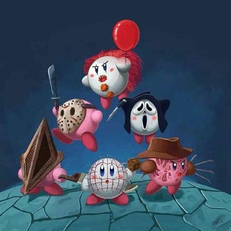 Horror Kirby Cartoon Artwork Halloween Queen Horror Icons