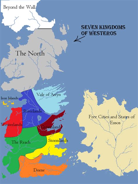 What Are The 6 Kingdoms Game Of Thrones