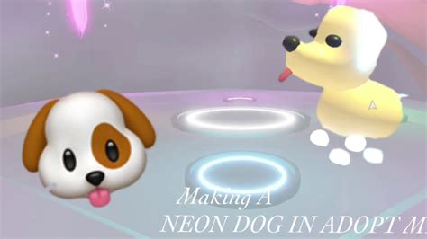 Making A Neon Dog In Adopt Me Youtube