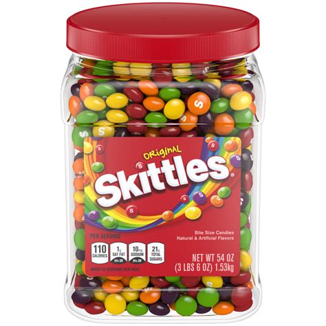 Skittles Original Fruity Candy Jar 54 Oz Skittles