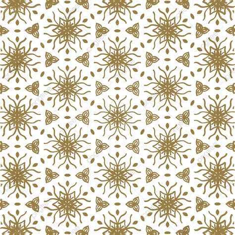 Batik Flower Png Image Golden Flower Pattern Batik Bunga Pola Motif