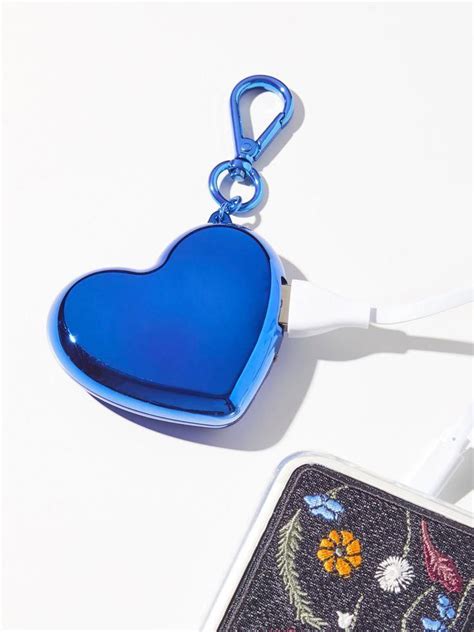 Heart Charger Keychain For Worry Free Fun Clip This Cute Heart Shaped