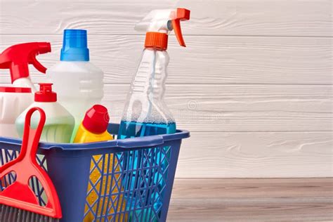 Cleaning Supplies For Clean House Stock Photo Image Of Cleaning
