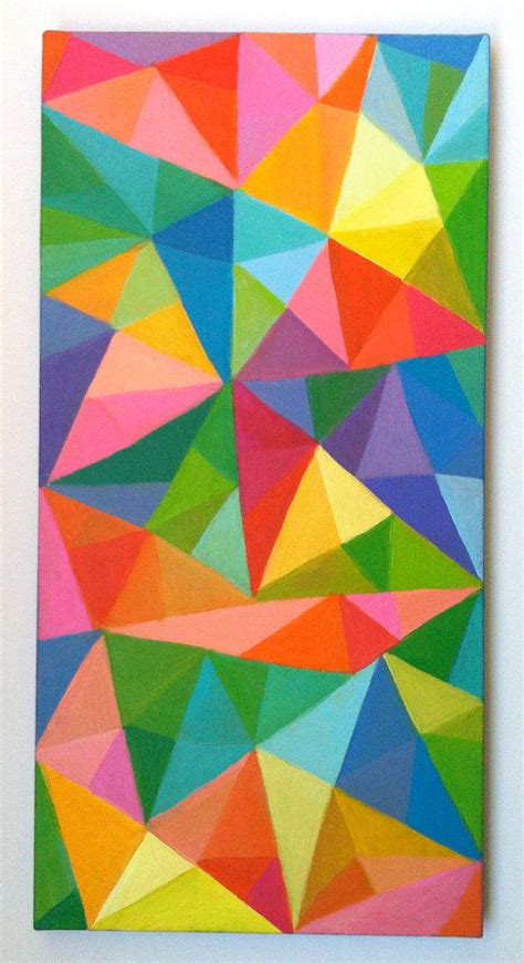 Abstract Painting Original Painting Geometric Shapes Etsy