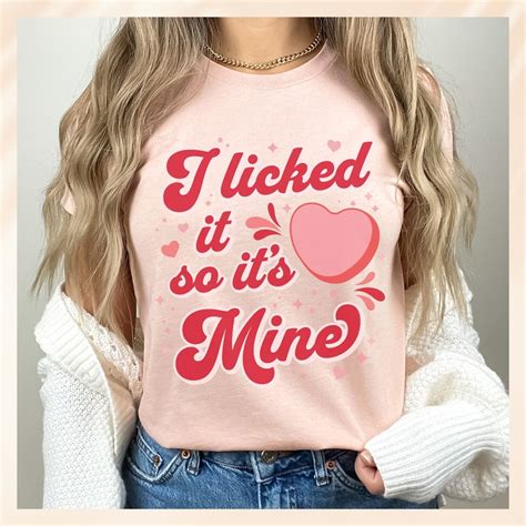 Personalized I Licked It Adult Humor Matching Couple Shirt Raunchy Couples Tee Funny