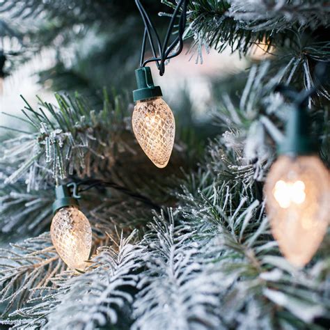 Warm White Pinecone Christmas Lights By Lights4fun