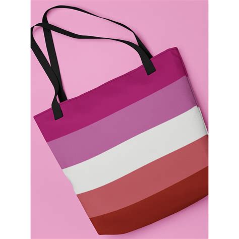 Lesbian Tote Bag Lesbian Pride Bag Lesbian Flag Bag Pride Etsy