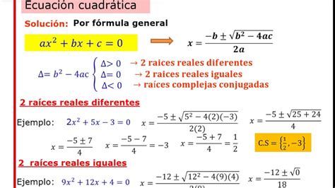 Ecuaciones Diferenciales Ecuaciones CuadrÁticas Youtube