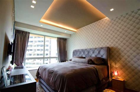 Add a 3 layered ceiling on ascending order size ratio on your small bedroom ceiling. Elegant luxury bedroom ideas for furniture and design