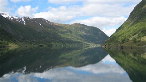 Free Images Landscape Valley Mountain Range Reflection Fjord