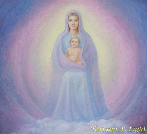 Madonna Painter Tatiana F Light Мадонна Blessed Mother Mary