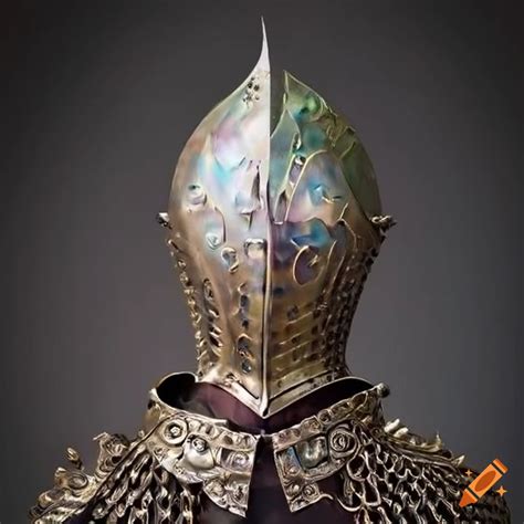 Ornate Iridescent Steel Armor On Craiyon