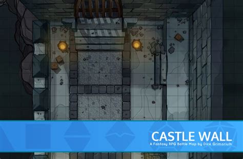Castle Wall Battle Map