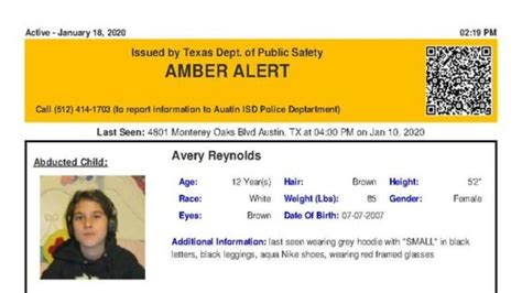 Amber Alert Issued For Year Old Abducted Texas Girl Believed To Be