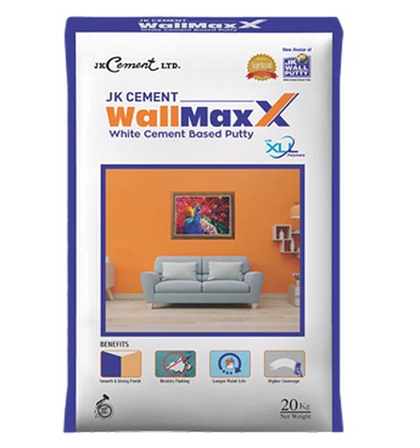 Jk Wallmax White Wall Putty Rough 20kg At Rs 350bag Jk Wall Putty In