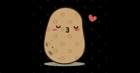 Kissing Potato Potato Aufkleber Teepublic De