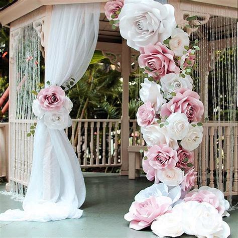 Inspirative Wedding Decor With Paper Flowers
