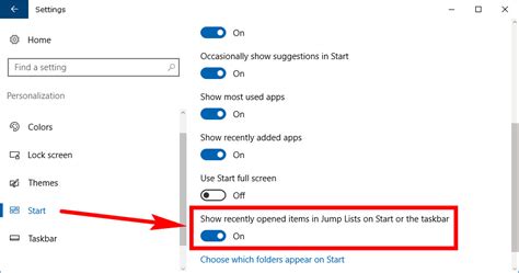 How To Turn Onoff Recent Items And Frequent Places In Windows 10