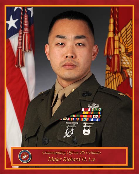 Maj Richard Lee 6th Marine Corps District Leaders