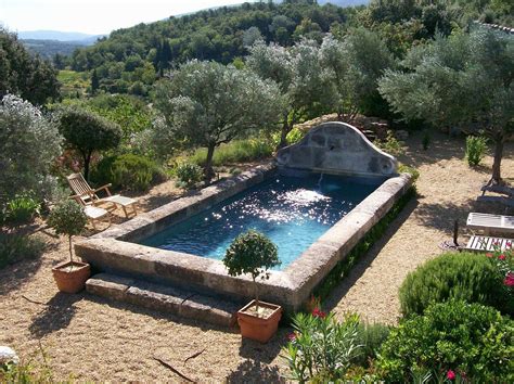 Piscine Béton Forme Bassin Provençal Vaucluse Inter Piscine Country