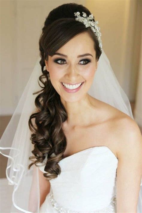 Side Swept Bridal Hair With Veil E1411650680646 Wedding Hair Side
