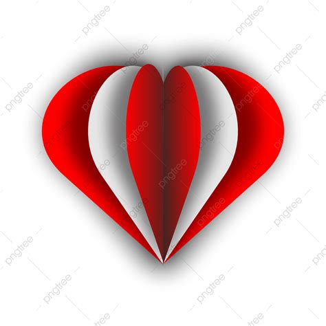 3d Hearts Vector Design Images 3d Heart Heart Red And White Colour