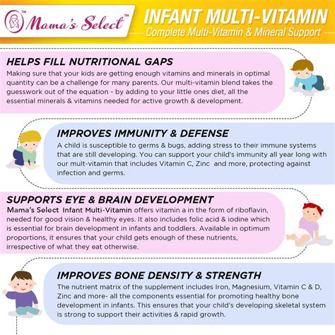 Infant Multi Vitamins By Mamas Select For Immune Support Childrens