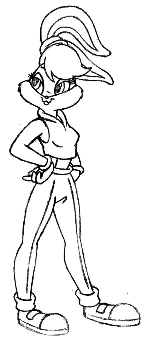 Stylish Lola Bunny Coloring Coloring Page Download And Print Online