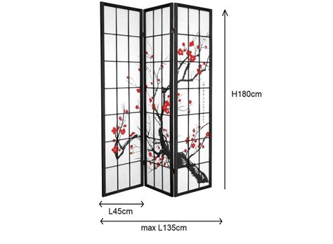 Japanese Room Divider 3 Panels W135xh180cm Privacy Screen Shoji Rice