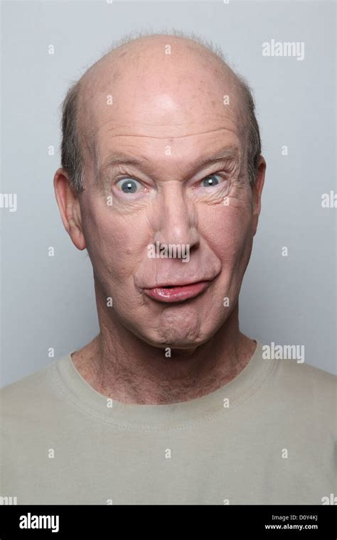 Man Making Funny Face Stock Photo Alamy