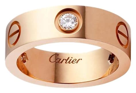 Cartier Rose Gold Love Diamonds Pink Ring Cartier Love Ring Pink