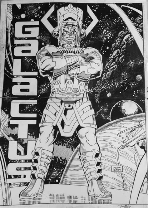 Silver Surfer Annual 1 Galactus 2 Page Pinup In Tom Gordon Iiis