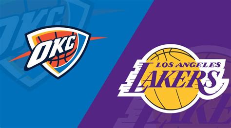 The oklahoma city thunder will get their second game of the season against the los angeles lakers on monday. Los Angeles Lakers vs Oklahoma City Thunder 8/5/20: Starting Lineups, Matchup Preview, Betting Odds