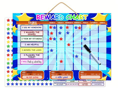 Buy Magnetic Reward Chart Dry Erase Learning Toy Chore Chart Or Task