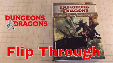 All these lists are organized alphabetically. Forgotten Realms Campaign Guide (D&D 4E) Flip Through - YouTube