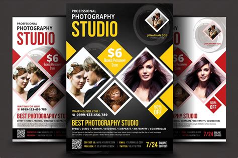 Photography Studio Flyer Templates Creative Photoshop Templates