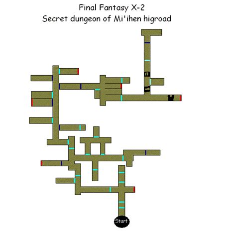 Final Fantasy X 2 Secret Dungeon Of Miihnen Highroad Map  V10