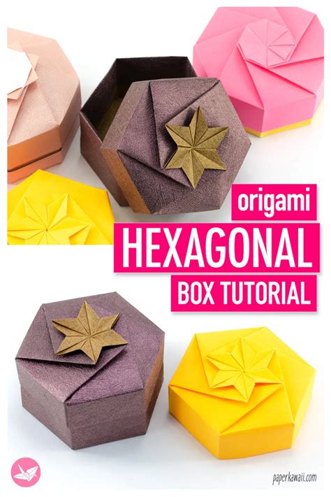Origami Hexagonal T Box Tutorial Origami Simple Origami T Box