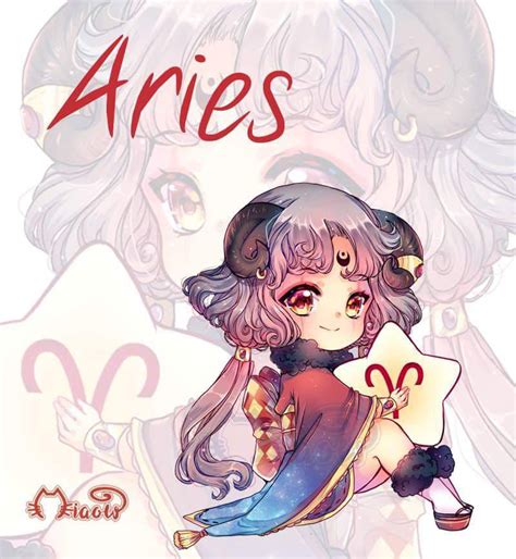 Magical Zodiac Sign Chibi Aries By Miaowx3 Zodiac Memes