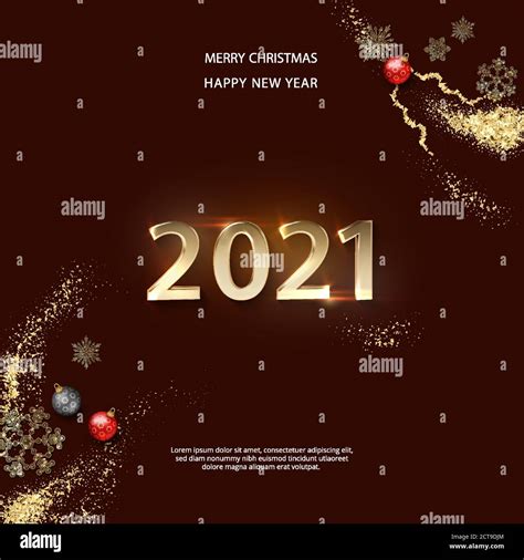 Happy New Year 2021 Banner Stock Vector Image And Art Alamy
