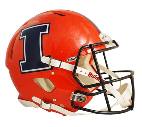 Illinois Fighting Illini Authentic Full Size Speed Helmet Orange W