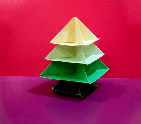 Origami Christmas Tree Easy Paper Christmas Tree Arbolito De Navidad