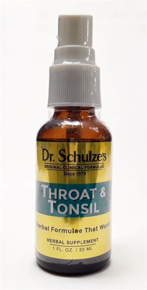 Dr Schulzes Throat And Tonsil Spray 1 Fl Oz