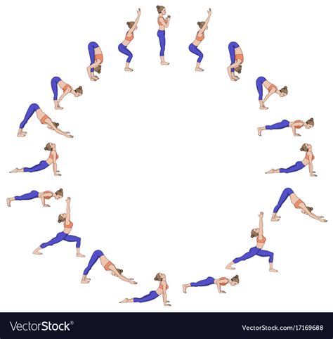 Sun Salutation 12 Basic Yoga Poses Yoga Sun Salutation Sequence Pdf