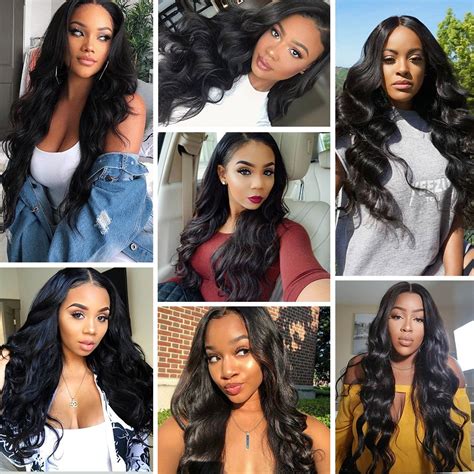 Recool Hair Body Wave Hair 13x4 Lace Front Wig Pre Plucked With Baby