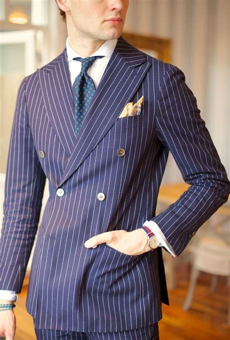 A Lovely Deep Purple Pinstripe Suit Selective Luxury